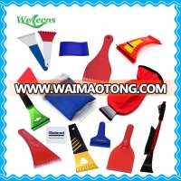 Cheap custom logo printed promotional ice scraper glove, ice scraper with glove